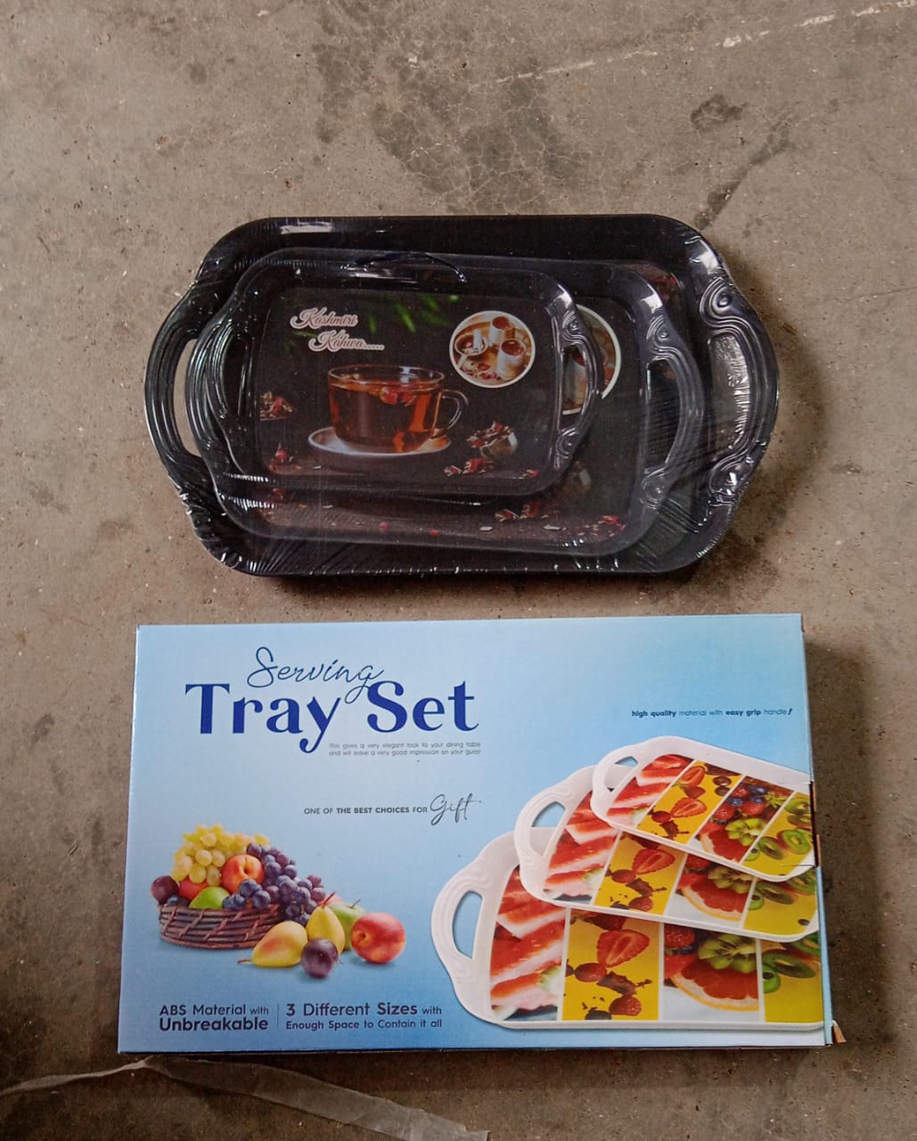 5211A Serving Tray Set of 3, Melamine Trays for Kitchen Snacks Serving Tray Tray Set for Serving Tea Tray for Serving Fancy Trays for Serving Gift Item, Different Size For Kitchen & Office Use 5211A Serving Tray Set of 3, Melamine Trays for Kitchen Snacks Serving Tray Tray Set for Serving Tea Tray for Serving Fancy Trays for Serving Gift Item, Different Size For Kitchen & Office Use